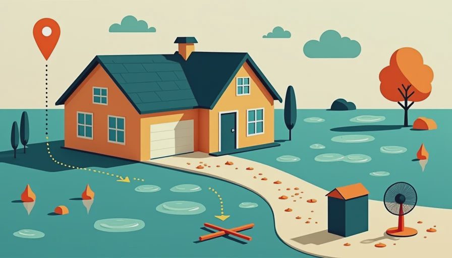 Illustration for water damage restoration near me