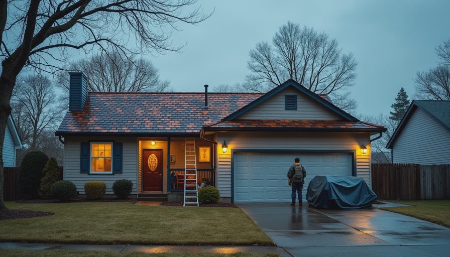 Visual context for storm damage restoration
